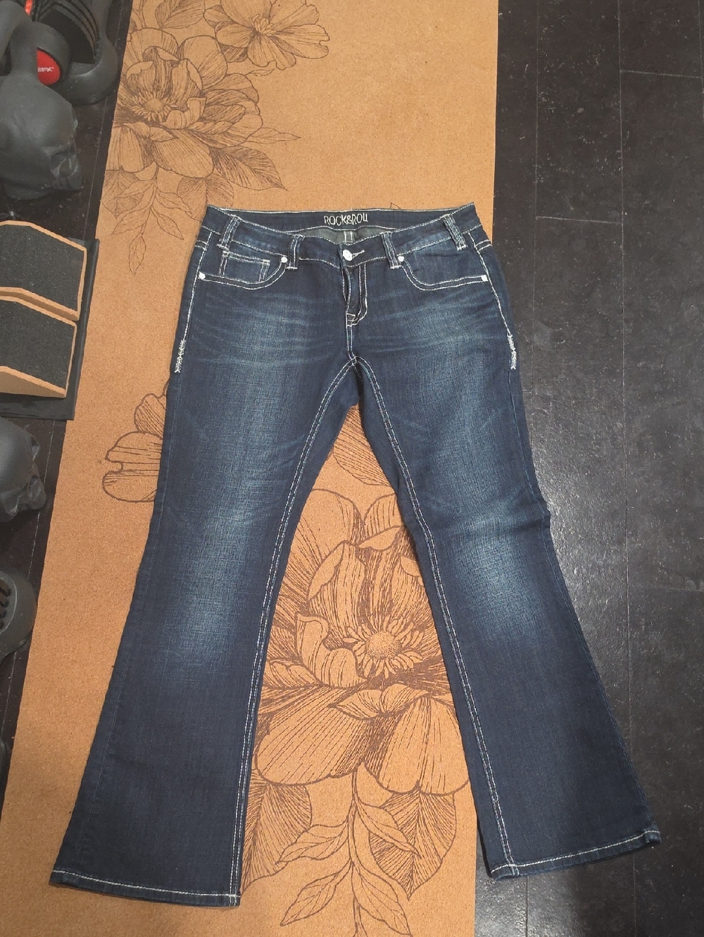 Rock & Roll Cowgirl Dark Blue Jeans